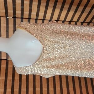 Urban vine gold lined sequin tank